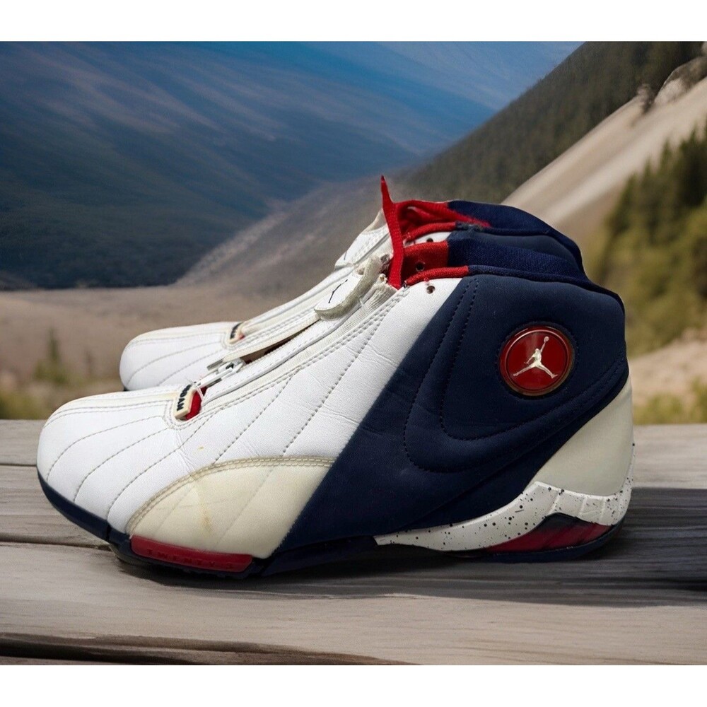 Nike Jordan Cover 3 USA 395323-100 Men’s White Red Blue Basketball Size 10 Rare